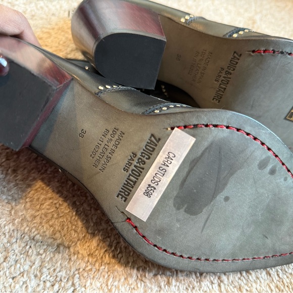 Zadig & Voltaire Cara Studded Western Booties - Picture 8 of 8